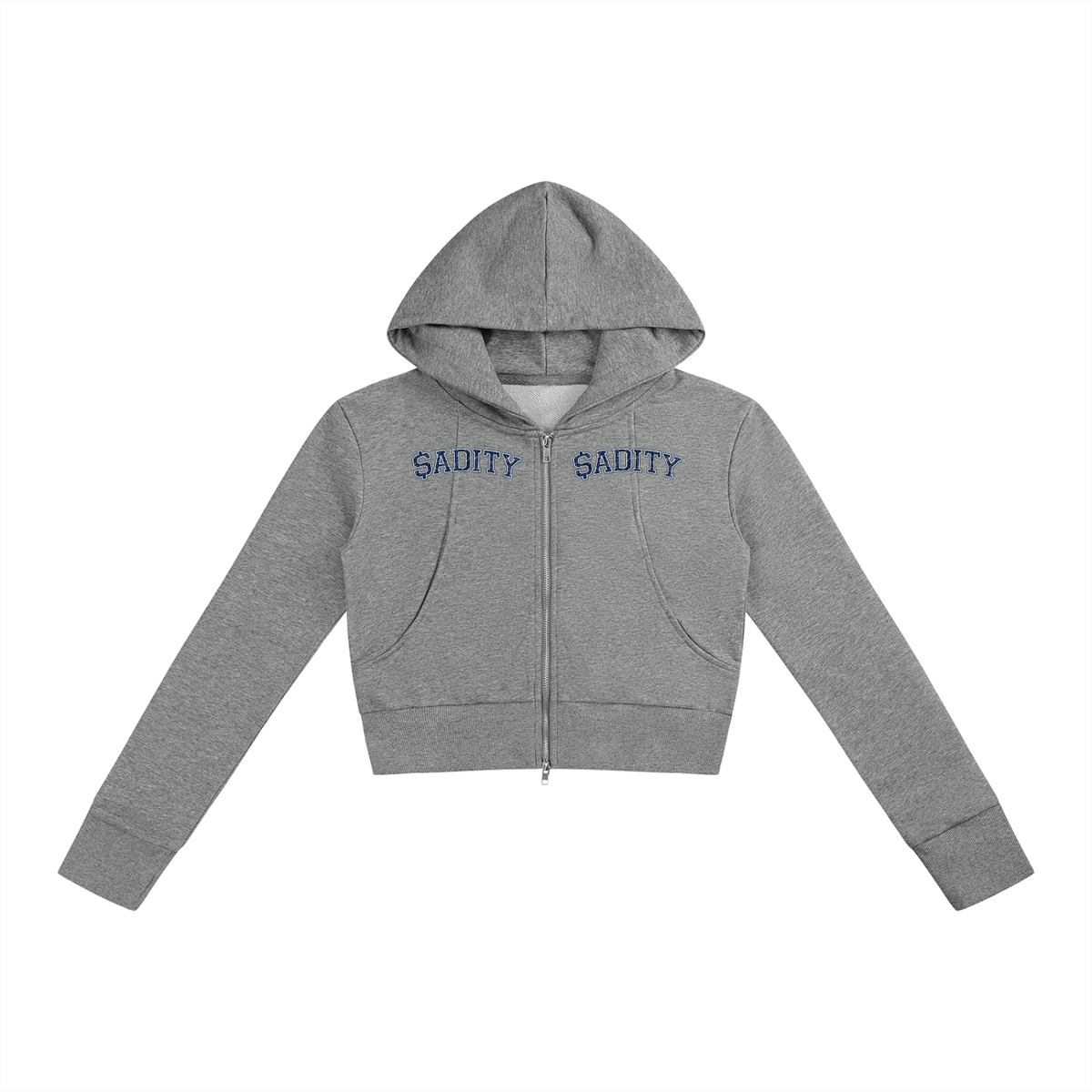 Women’s Slim $ADITY Crop Full Zip Hoodie
