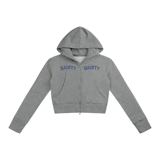 Women’s Slim $ADITY Crop Full Zip Hoodie