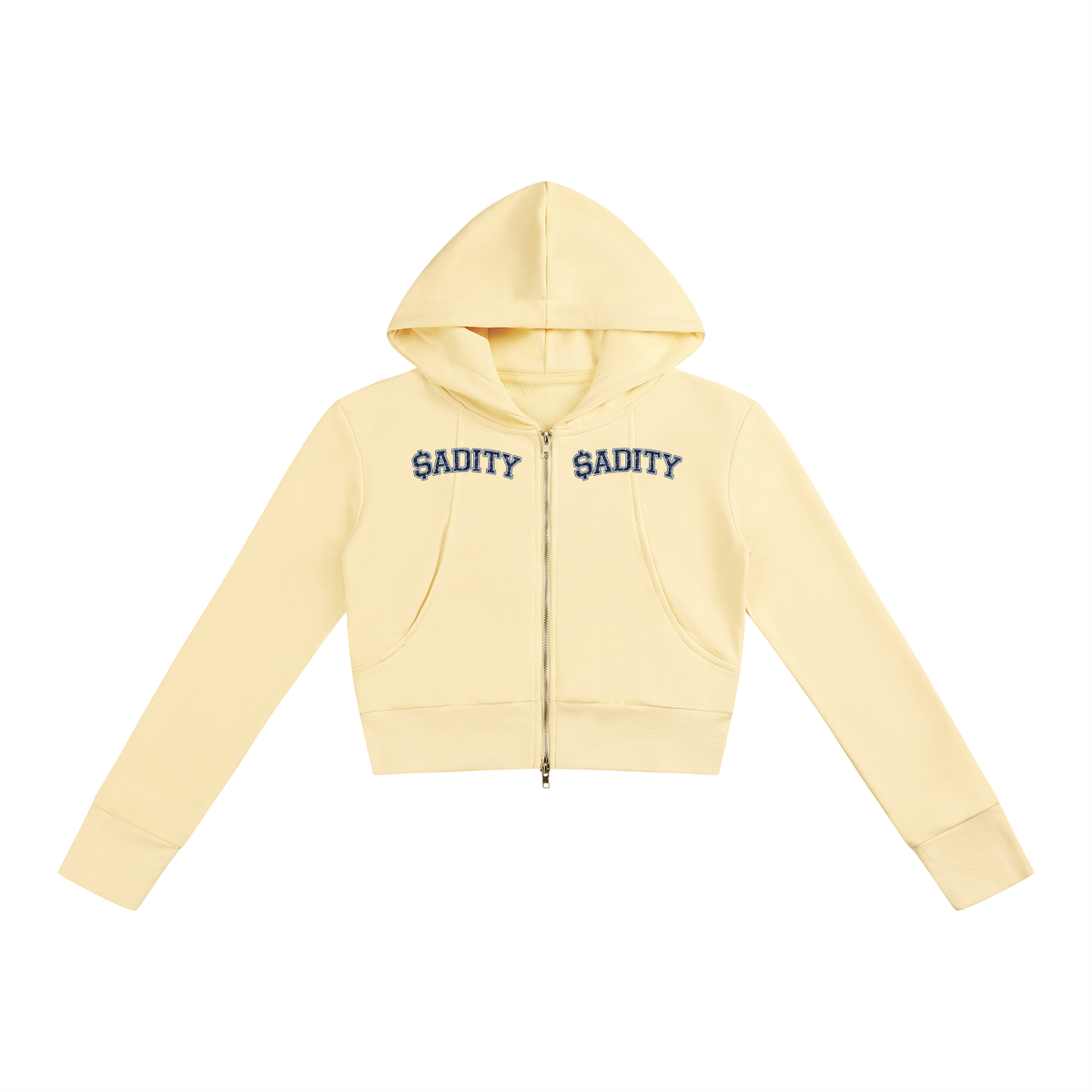 Women’s Slim $ADITY Crop Full Zip Hoodie