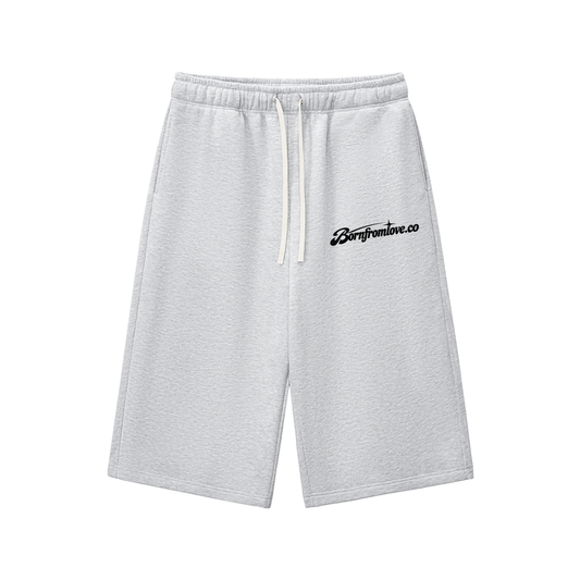 Relaxed Drawstring Three-quarter Sweatpants